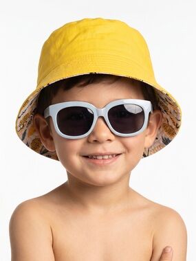 Boys Reversible Bucket Hat w/Sunglasses set